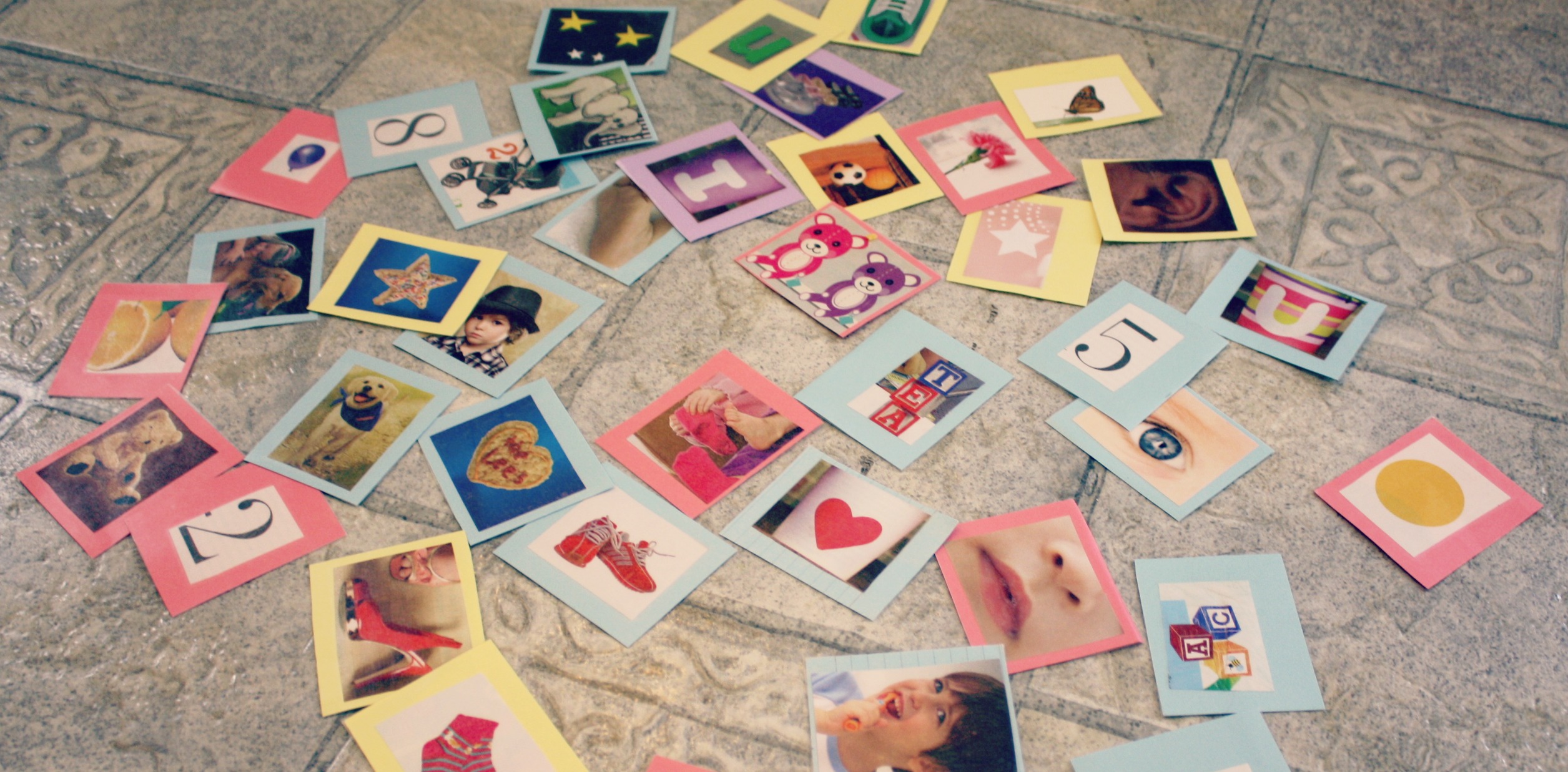 DIY Leftover Magazine Toddler Vocabulary Flashcards