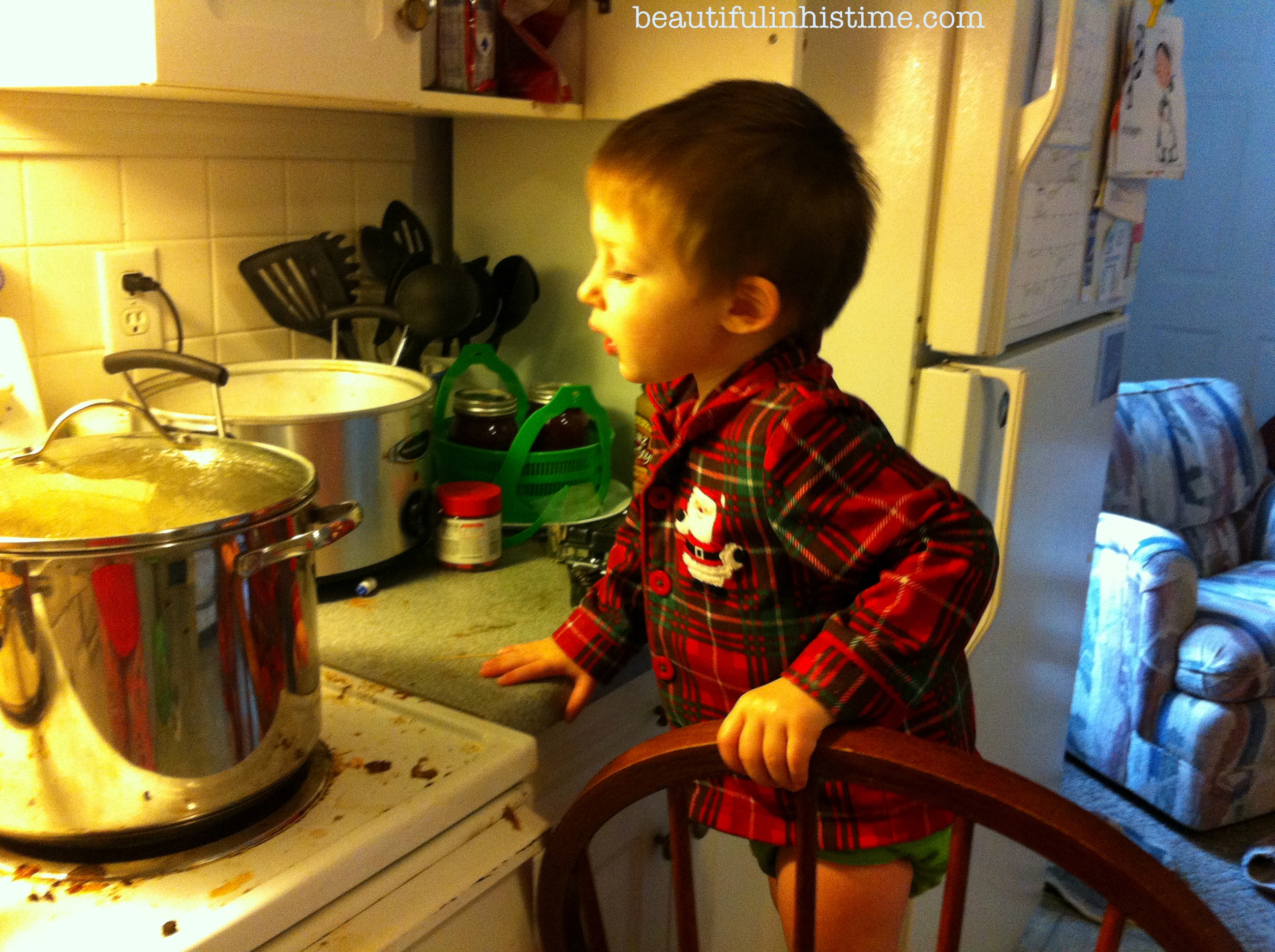 When Toddler Boys Cook Thanksgiving Dinner