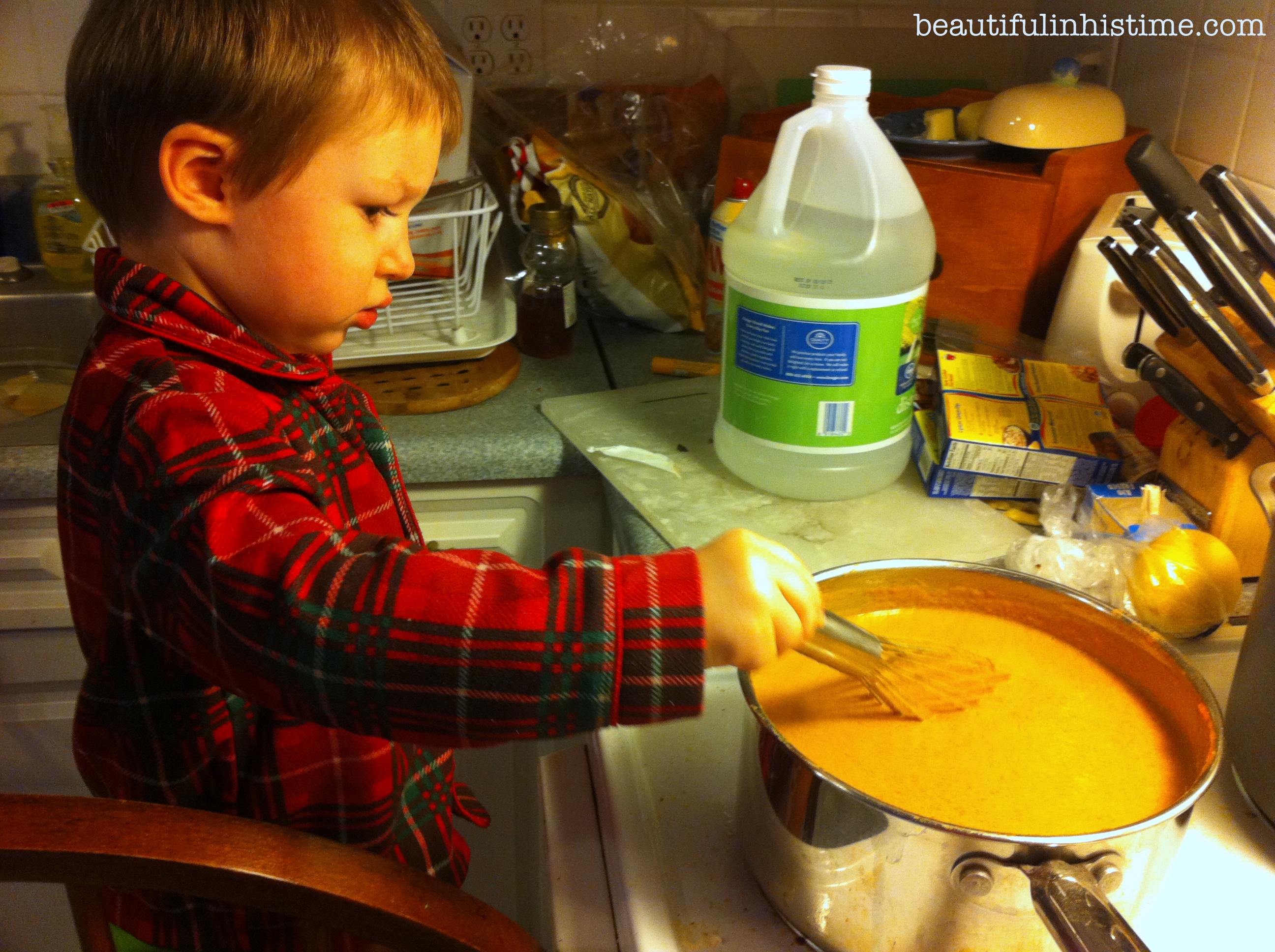 When Toddler Boys Cook Thanksgiving Dinner