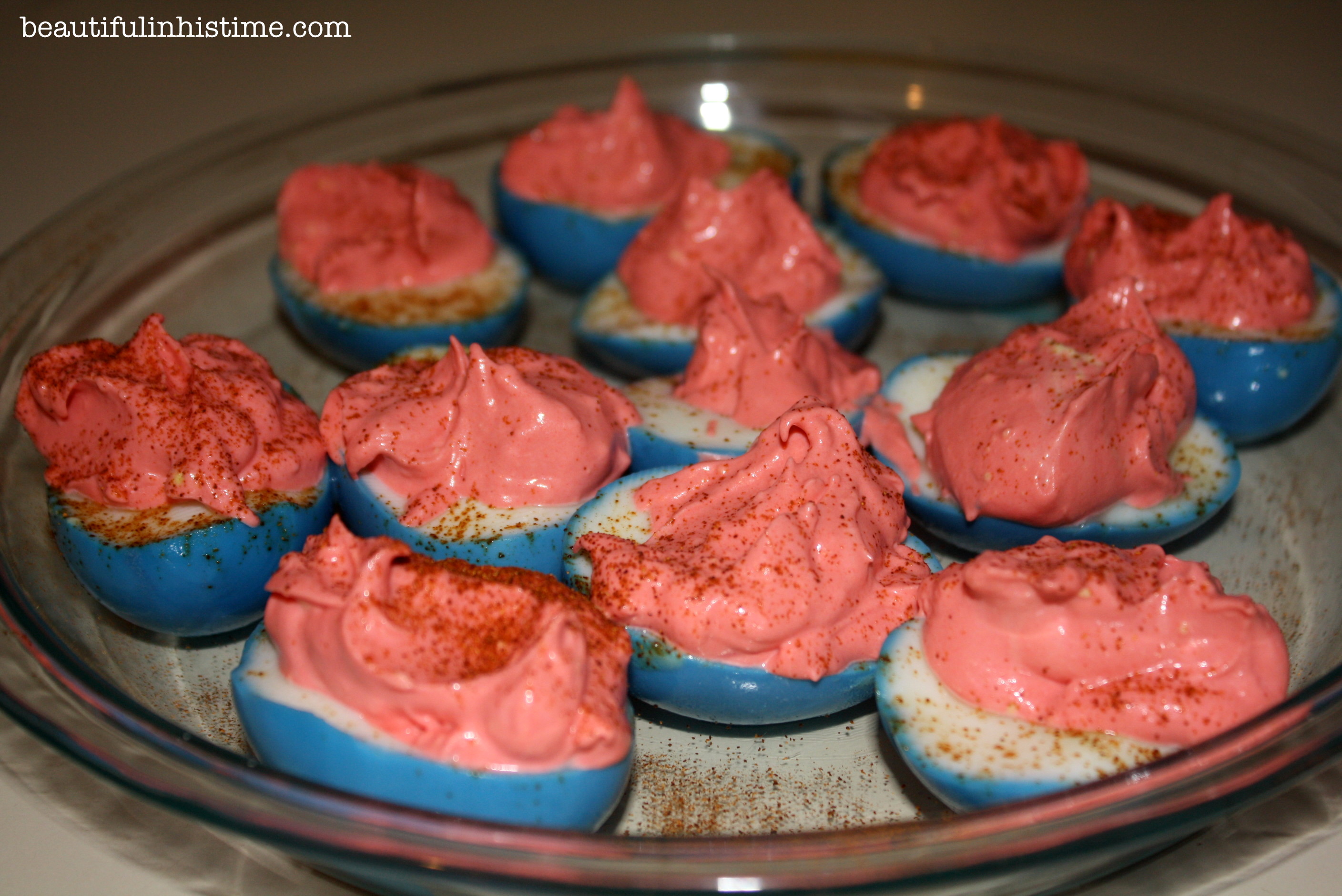 patriotic deviled eggs A Birthday Party for America! #birthday #america #4thofjuly #independenceday #party #birthdayparty