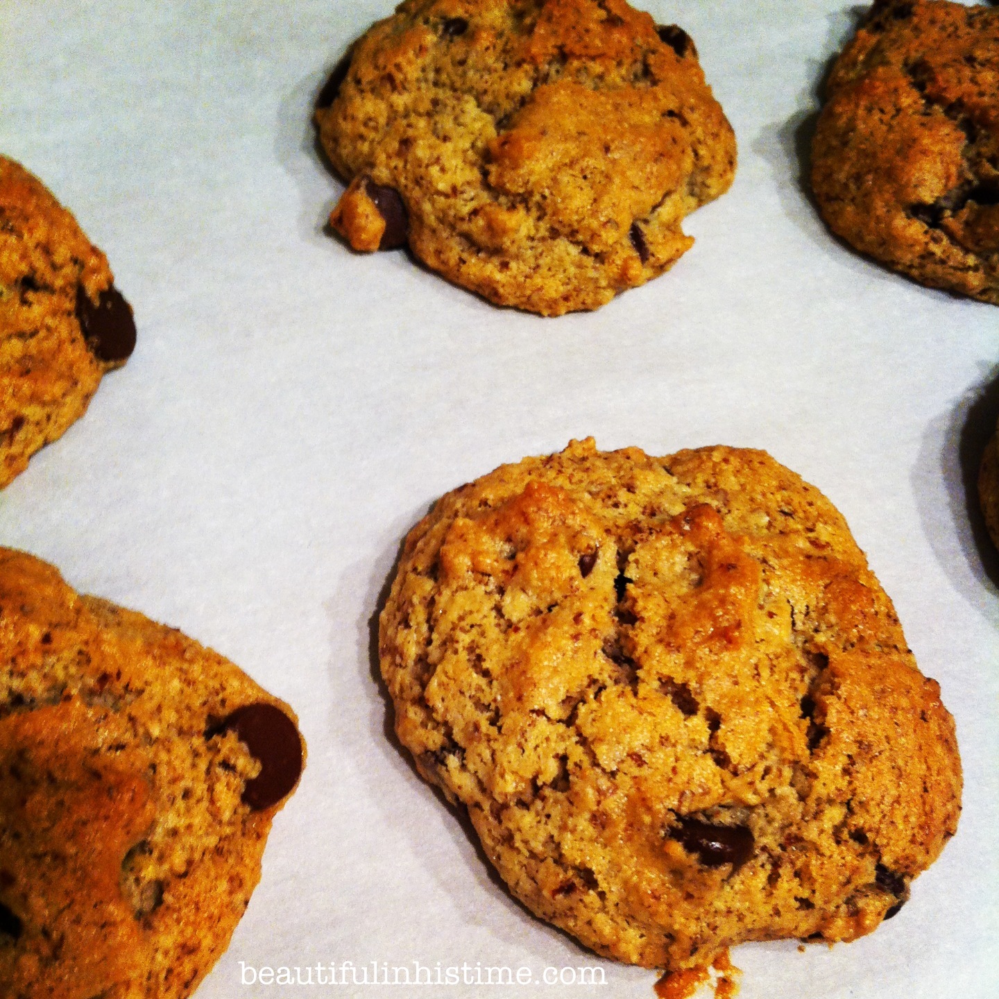 Paleo chocolate chip cookies Beauty in the Mess Edition 07.09.13 @beautifulinhistime.com