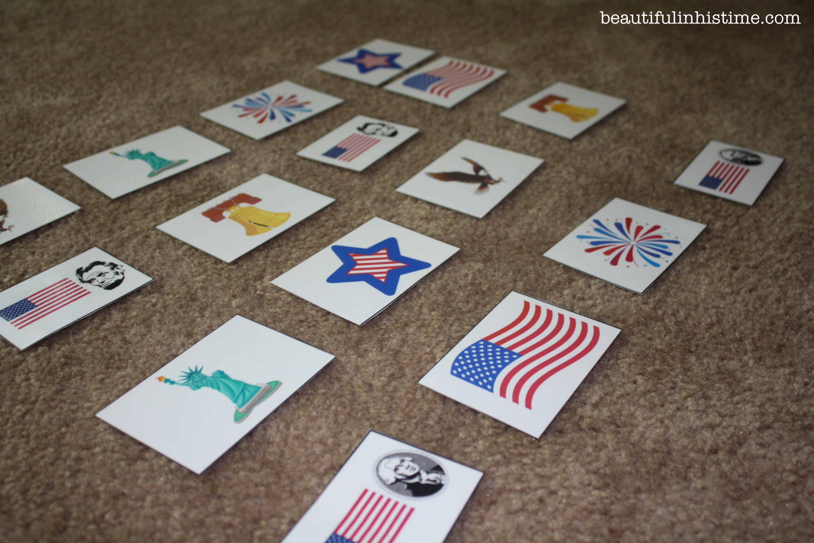 patriotic matching game flashcards #patriotic #preschool #homeschool #4thofjuly #independenceday