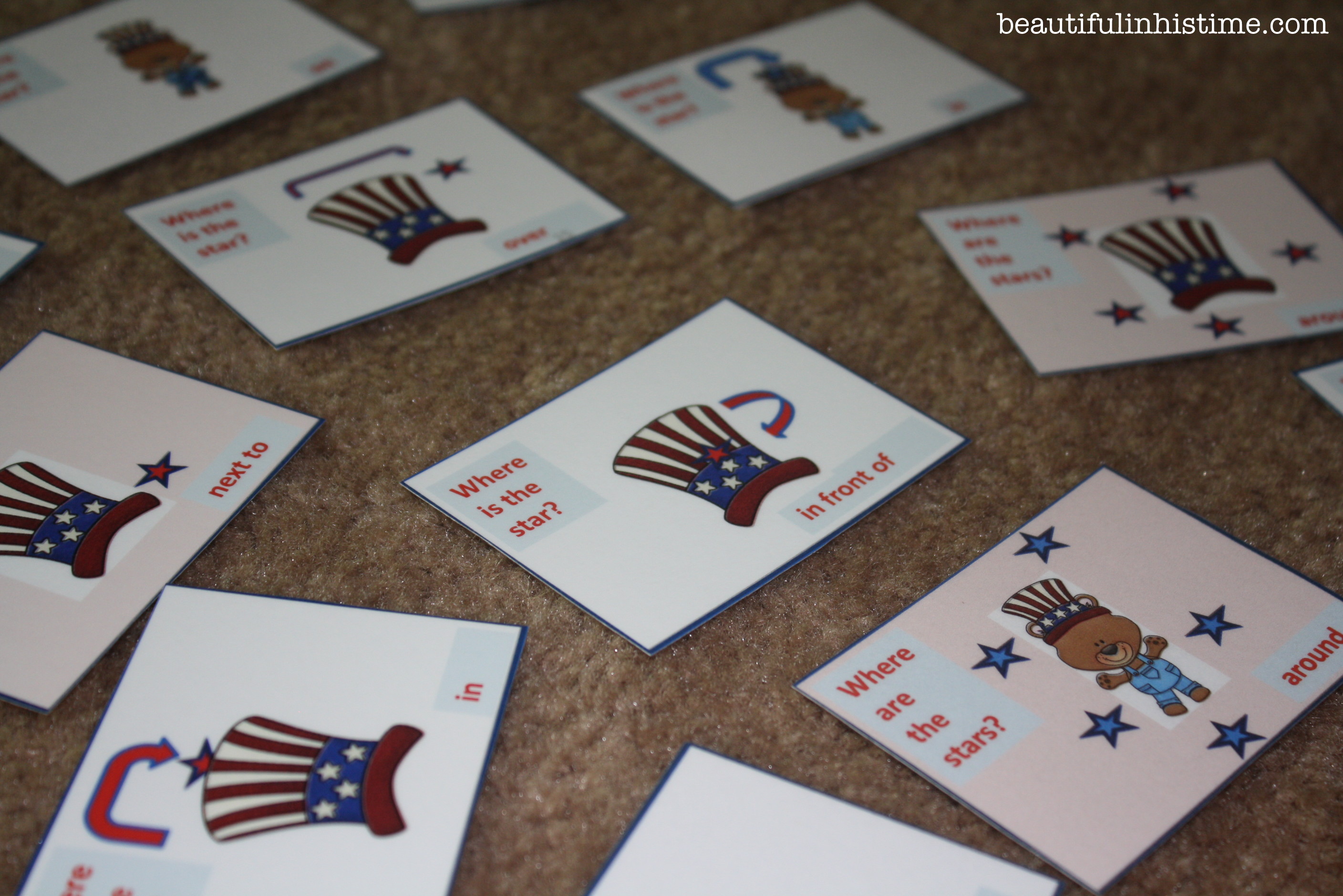 patriotic prepositions #preschool #patriotic #homeschool #flashcards #4thofJuly #independenceday