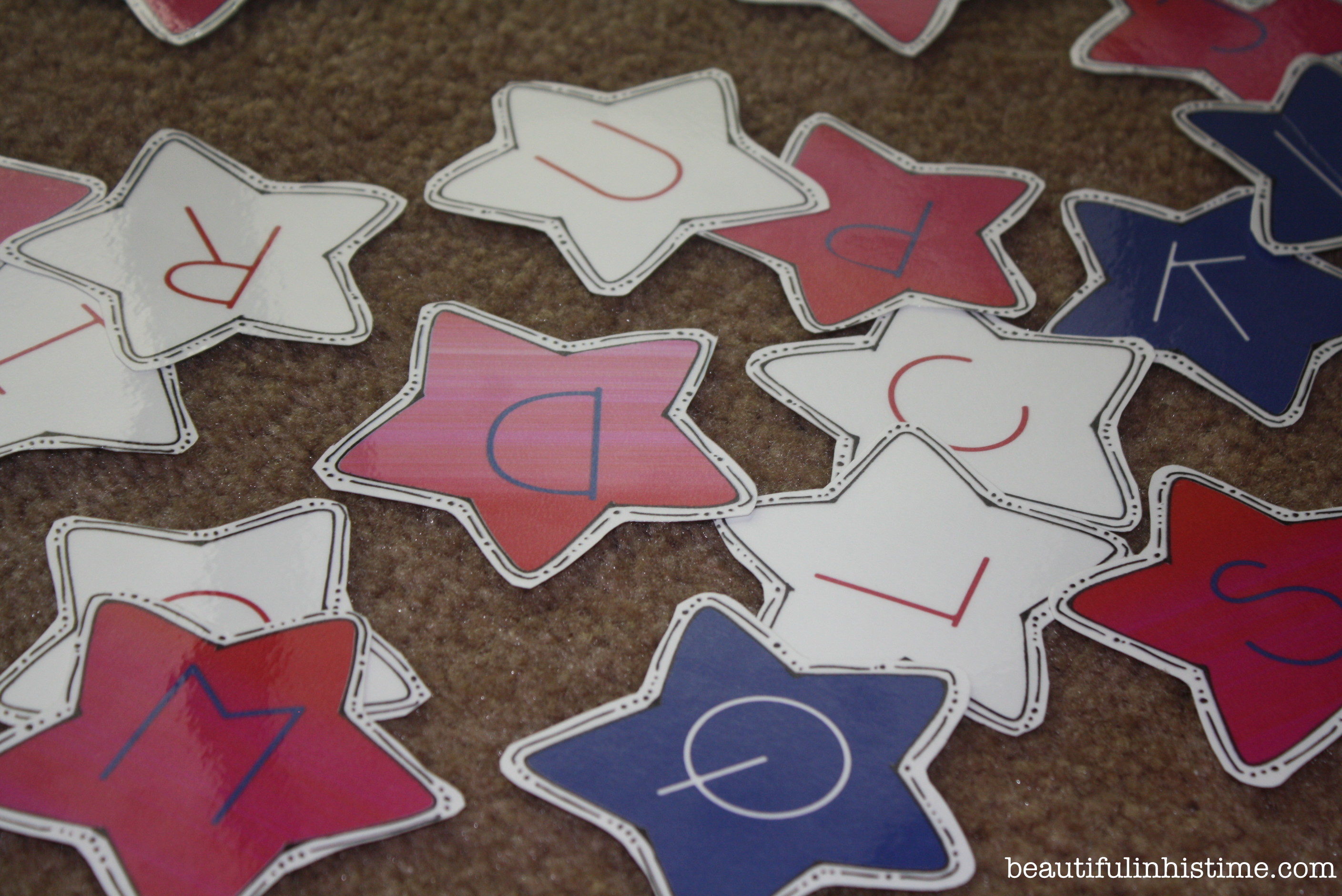 letter flash cards #patriotic #preschool #homeschool