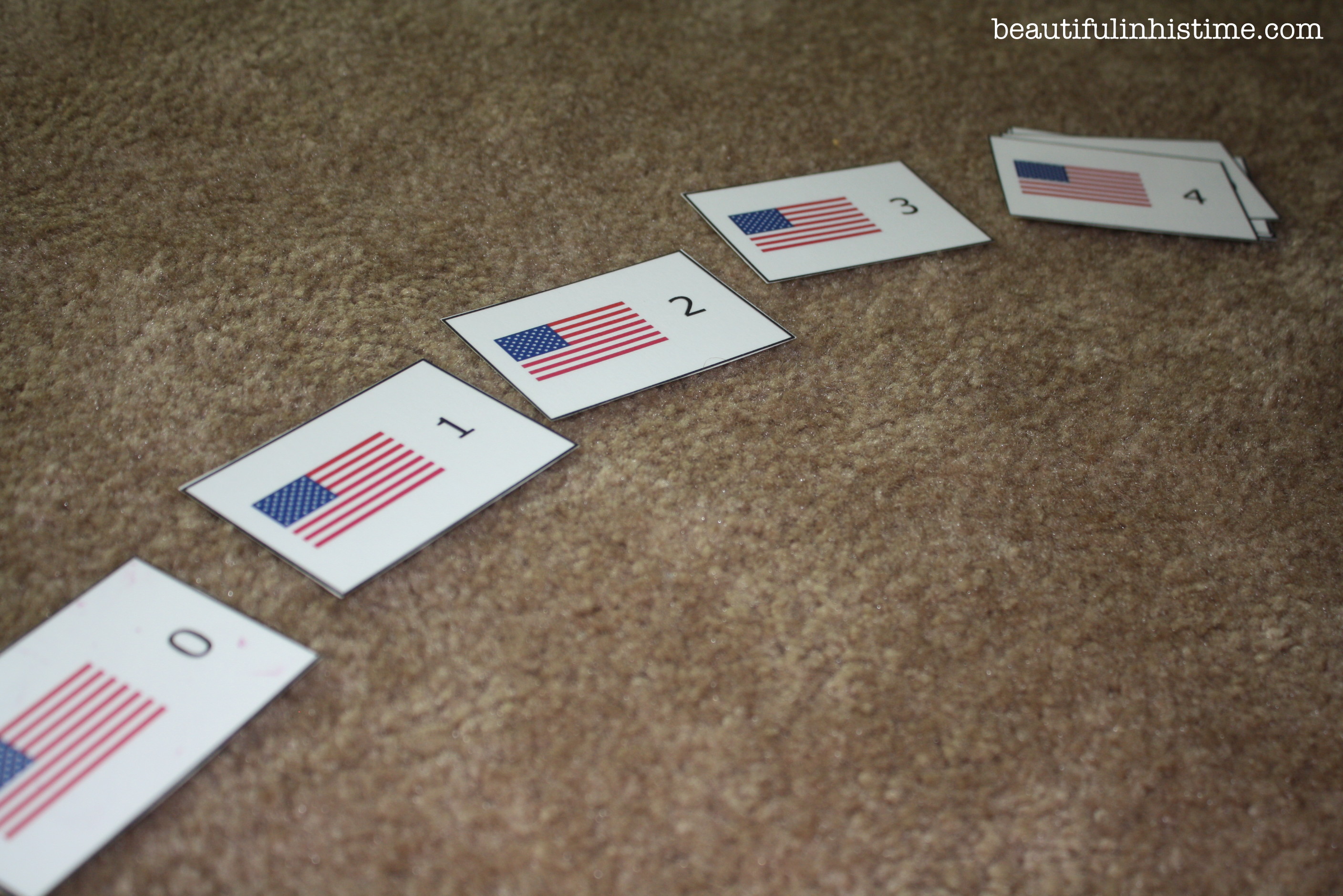 American Flag Number order 1-10 #flag #america #numbers #preschool #homeschool #4thofjuly #independenceday
