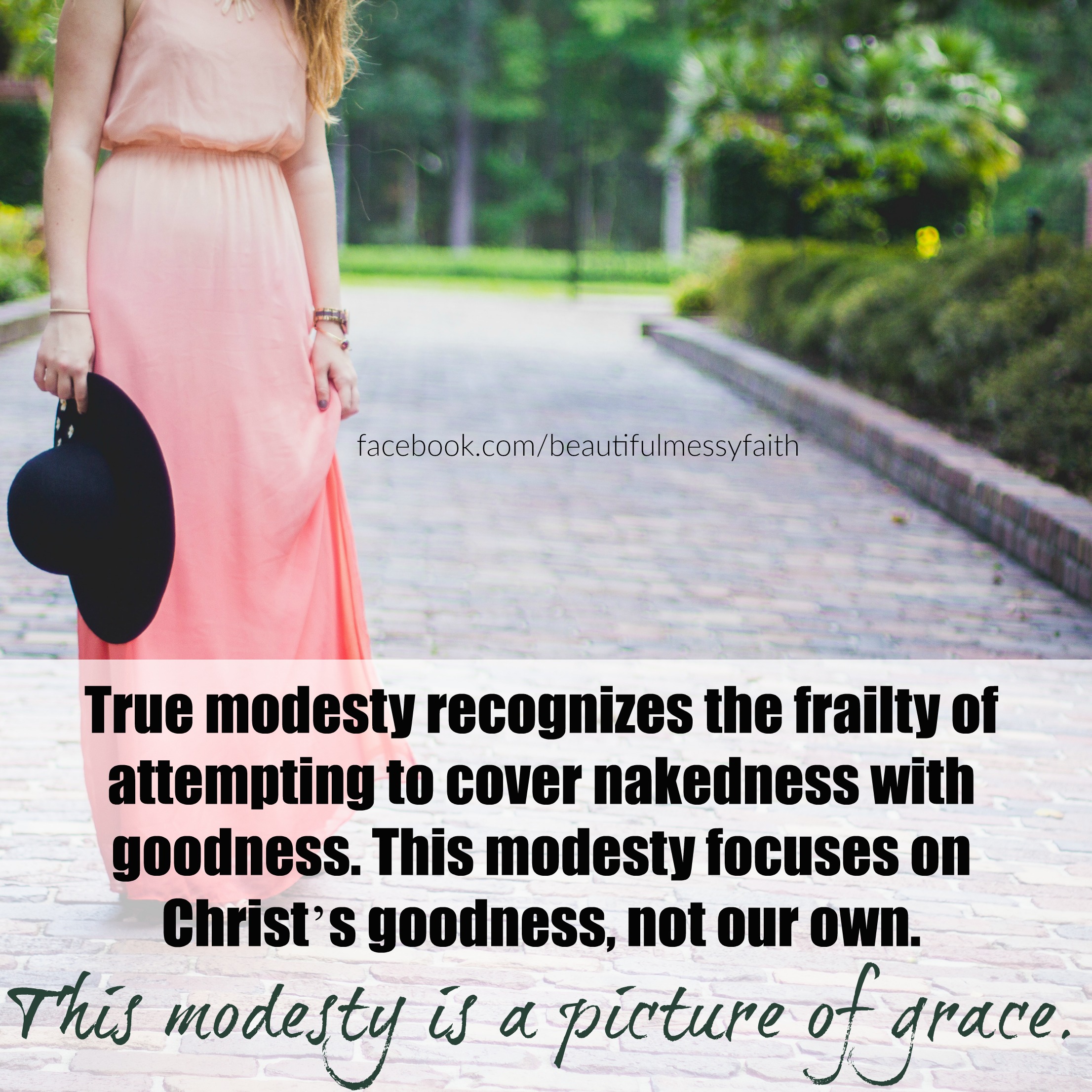 Modesty: a beautiful picture of God's grace - Beautiful in His Time