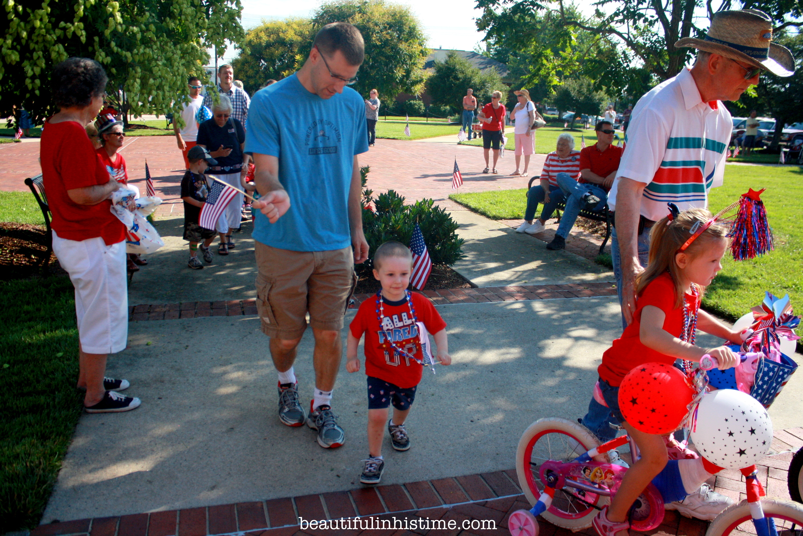 Patriotic Preschool Parade in Small-town North Carolina #patriotic #preschool #parade #4thofjuly #independenceday #Northcarolina