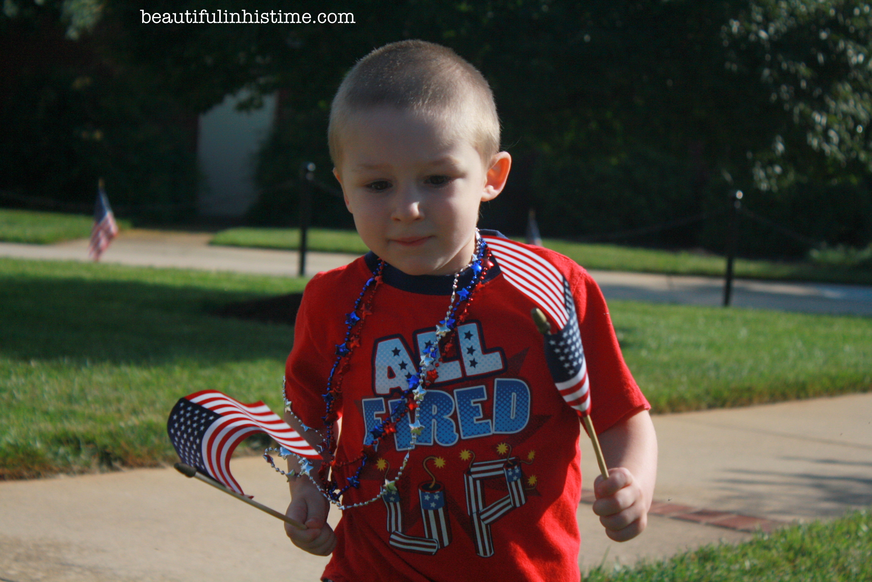 Patriotic Preschool Parade in Small-town North Carolina #patriotic #preschool #parade #4thofjuly #independenceday #Northcarolina