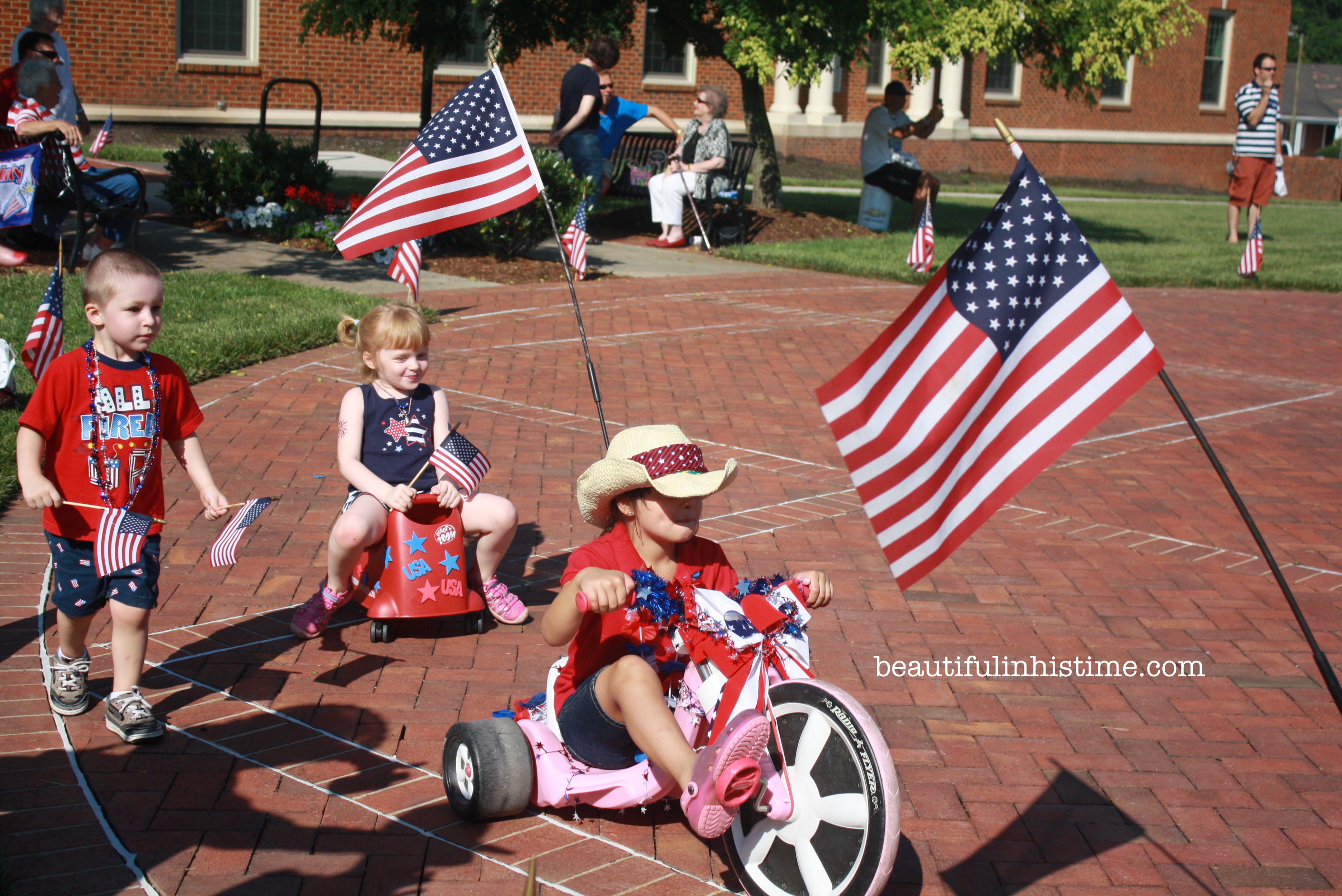 Patriotic Preschool Parade in Small-town North Carolina #patriotic #preschool #parade #4thofjuly #independenceday #Northcarolina