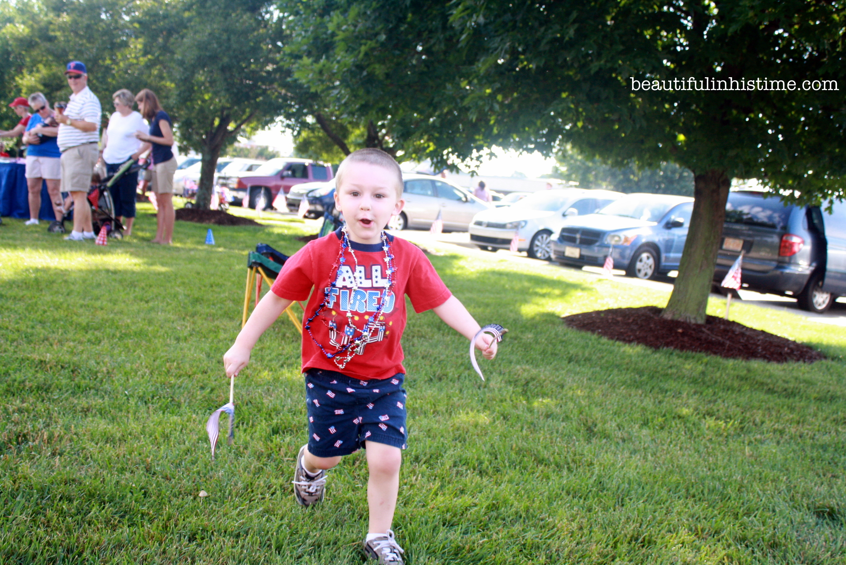 Patriotic Preschool Parade in Small-town North Carolina #patriotic #preschool #parade #4thofjuly #independenceday #Northcarolina