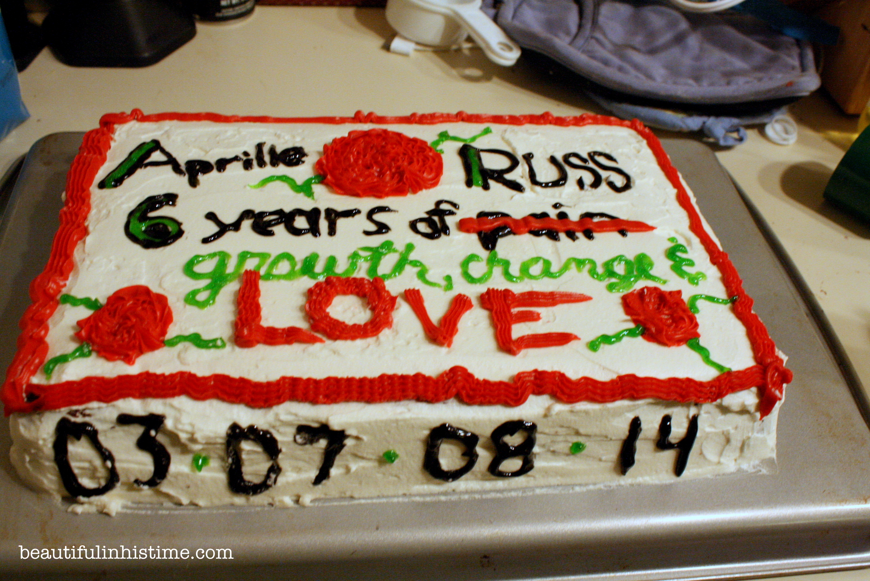 21 anniversary cake